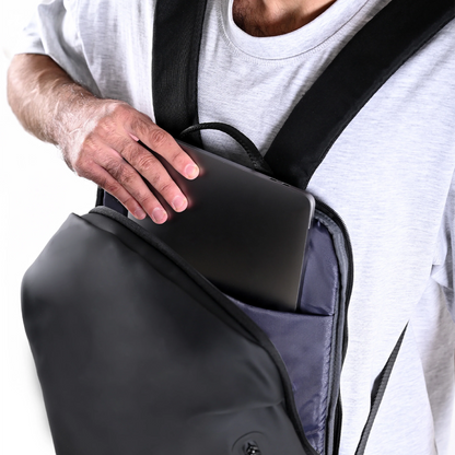 Eloria Como Backpack Black Water Resistant Laptop Bag (New)