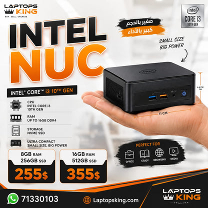 Intel NUC 10th Gen Mini PC Intel Core i3 (Open Box)