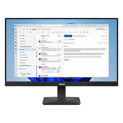 Lenovo ThinkVision S24-4E 64B5KAT1EU 24-inch FHD IPS 100Hz 4ms Business Monitor (New)