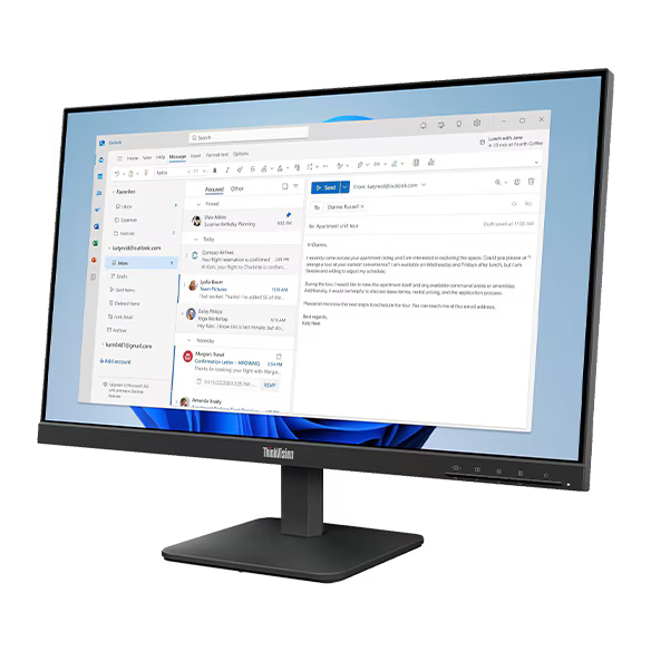 Lenovo ThinkVision S24-4E 64B5KAT1EU 24-inch FHD IPS 100Hz 4ms Business Monitor (New)