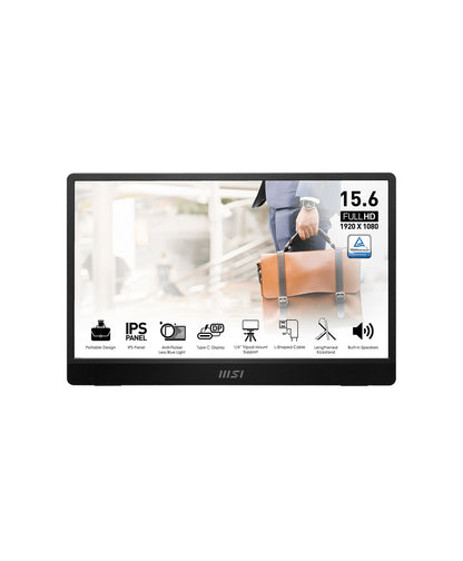 MSI PRO MP161 E2U 15.6" FHD 100HZ  BUSINESS PORTABLE MONITOR (BRAND NEW)