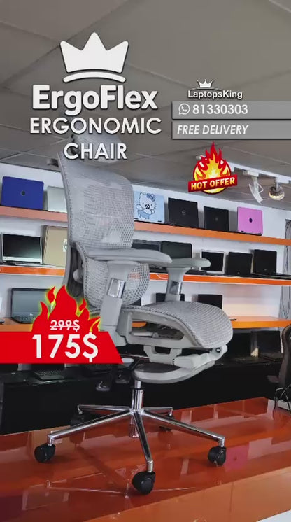 SIT | RELAX | CONQUER ERGOFLEX ERGONOMIC CHAIRS | PREMIUM QUALITY