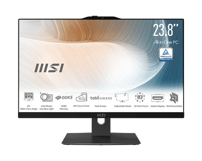MSI AIO AM242TP 1M-839US Core 7-150U 16GB RAM 1TB SSD + 1TB HDD Touch All-in-One Desktop 23.8" (New)