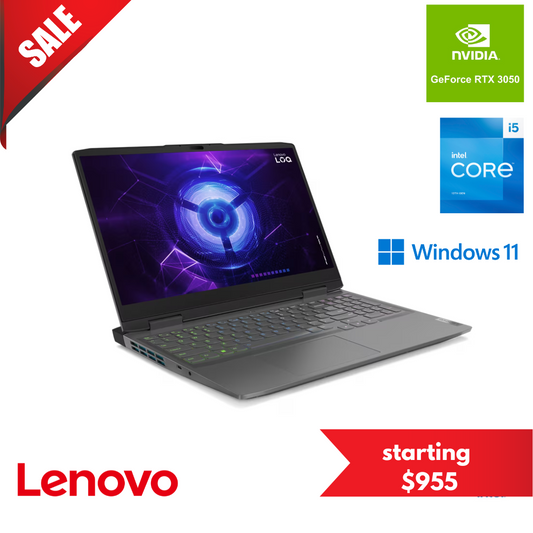 LENOVO LOQ 15IRH8 82XV002LUS Core™ i5-13420H RTX 3050 6GB 144Hz FHD Gaming Laptops (Brand New)