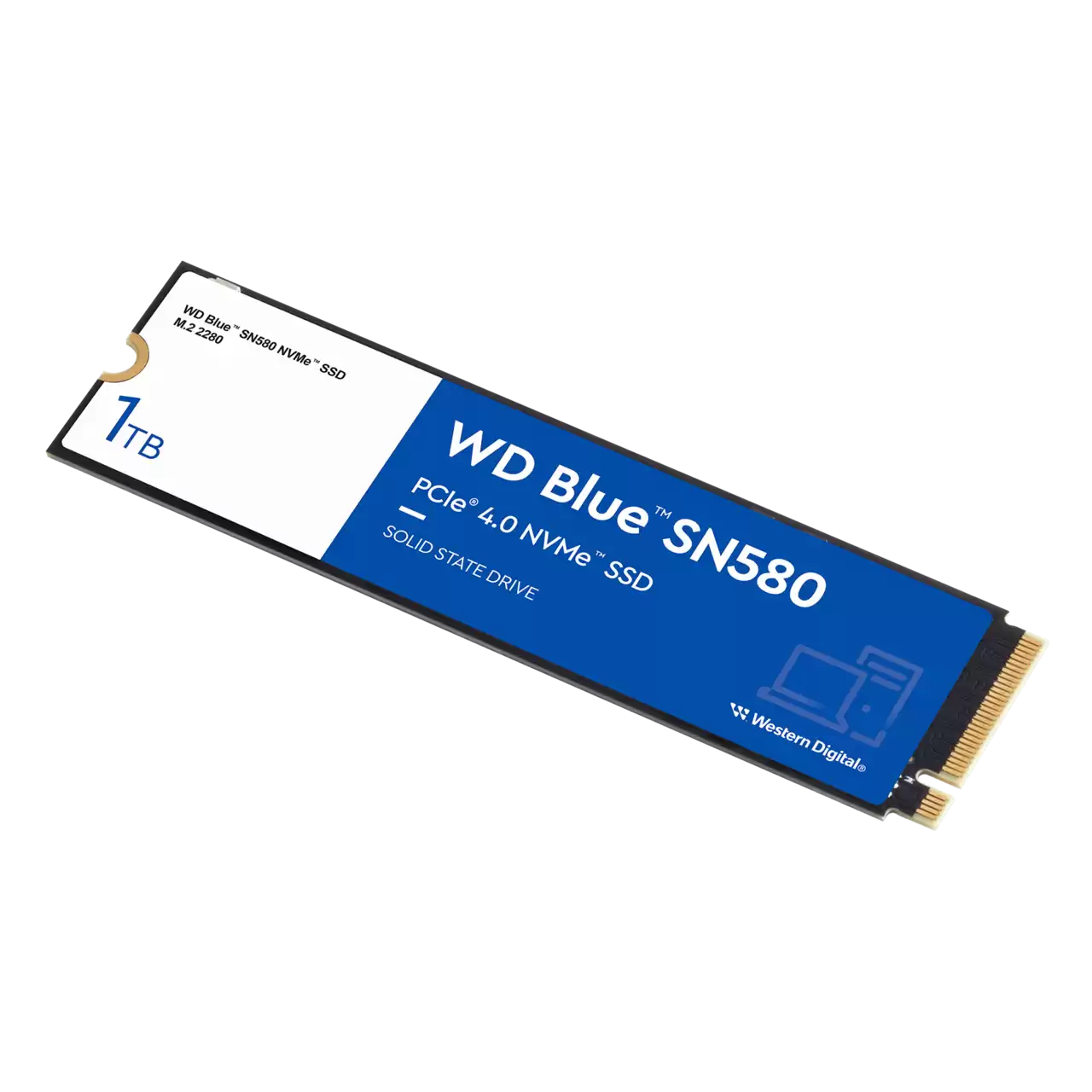 Western Digital 1TB WD Blue SN580 NVMe SSD Gen4 x4 PCIe 16Gb/s M.2 2280 Internal Hard Drive (Brand New)