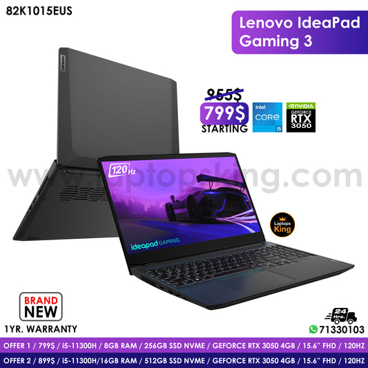 Lenovo Ideapad Gaming 3 82k1015eus i5-11300h Rtx 3050 120hz Gaming Laptop Offers (Brand New) Gaming laptop, Graphic Design laptop, best laptop for gaming, best laptop for graphic design, computer for sale Lebanon, laptop for video editing in Lebanon, laptop for sale Lebanon, best graphic design laptop,	best video editing laptop, best programming laptop, laptop for sale in Lebanon, laptops for sale in Lebanon, laptop for sale in Lebanon, buy computer Lebanon, buy laptop Lebanon.