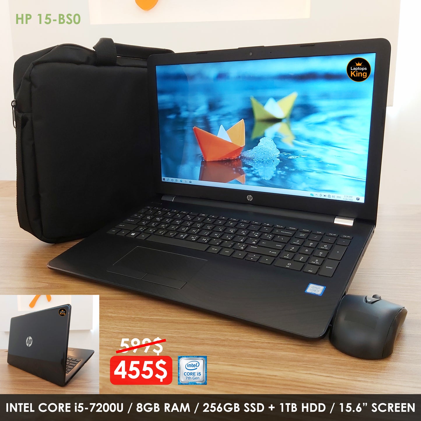 HP 15-Bs0 i5-7200u Laptop (Used Very Clean)