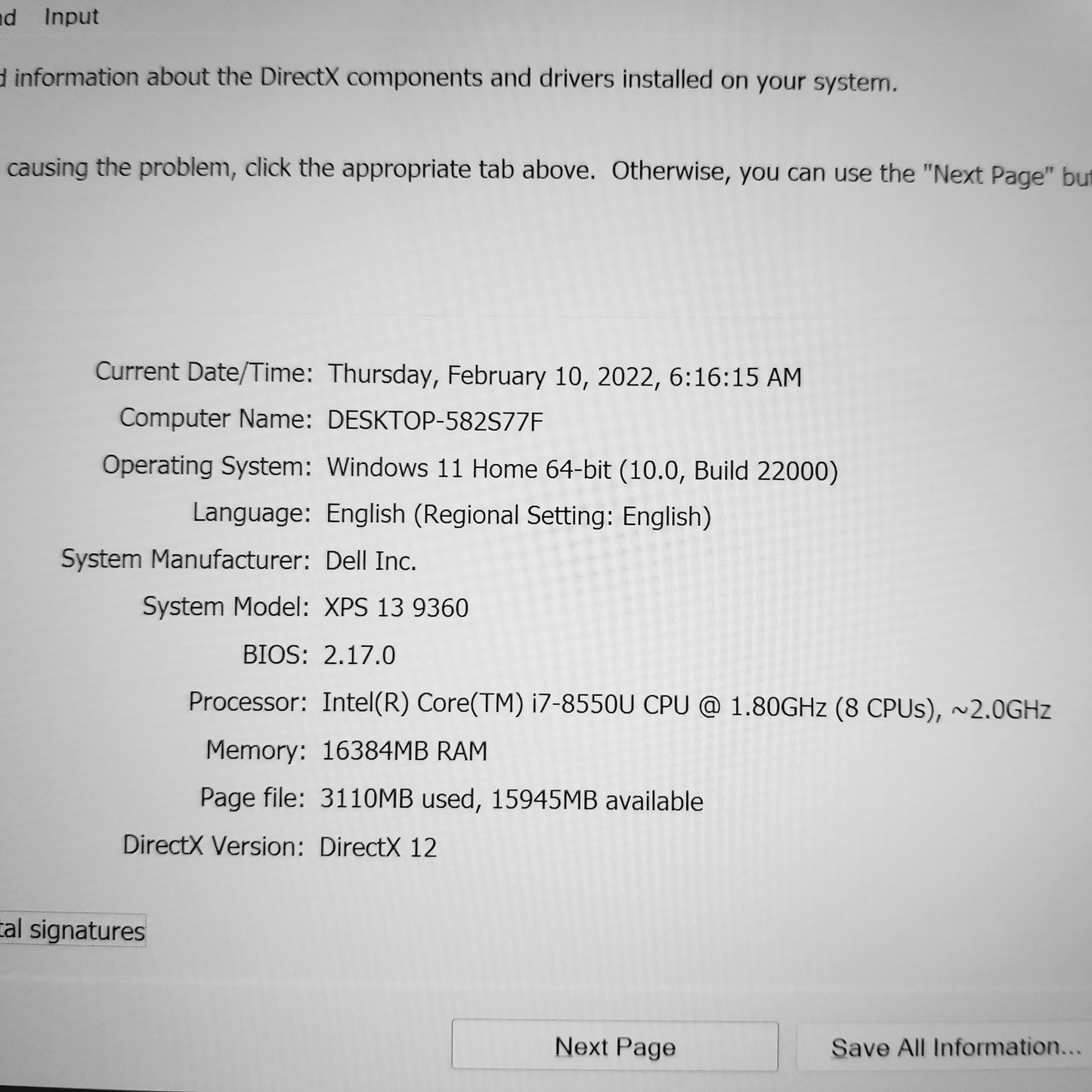 Dell XPS 13 Touch i7-8550u 9360 Laptop (Used Super Clean)