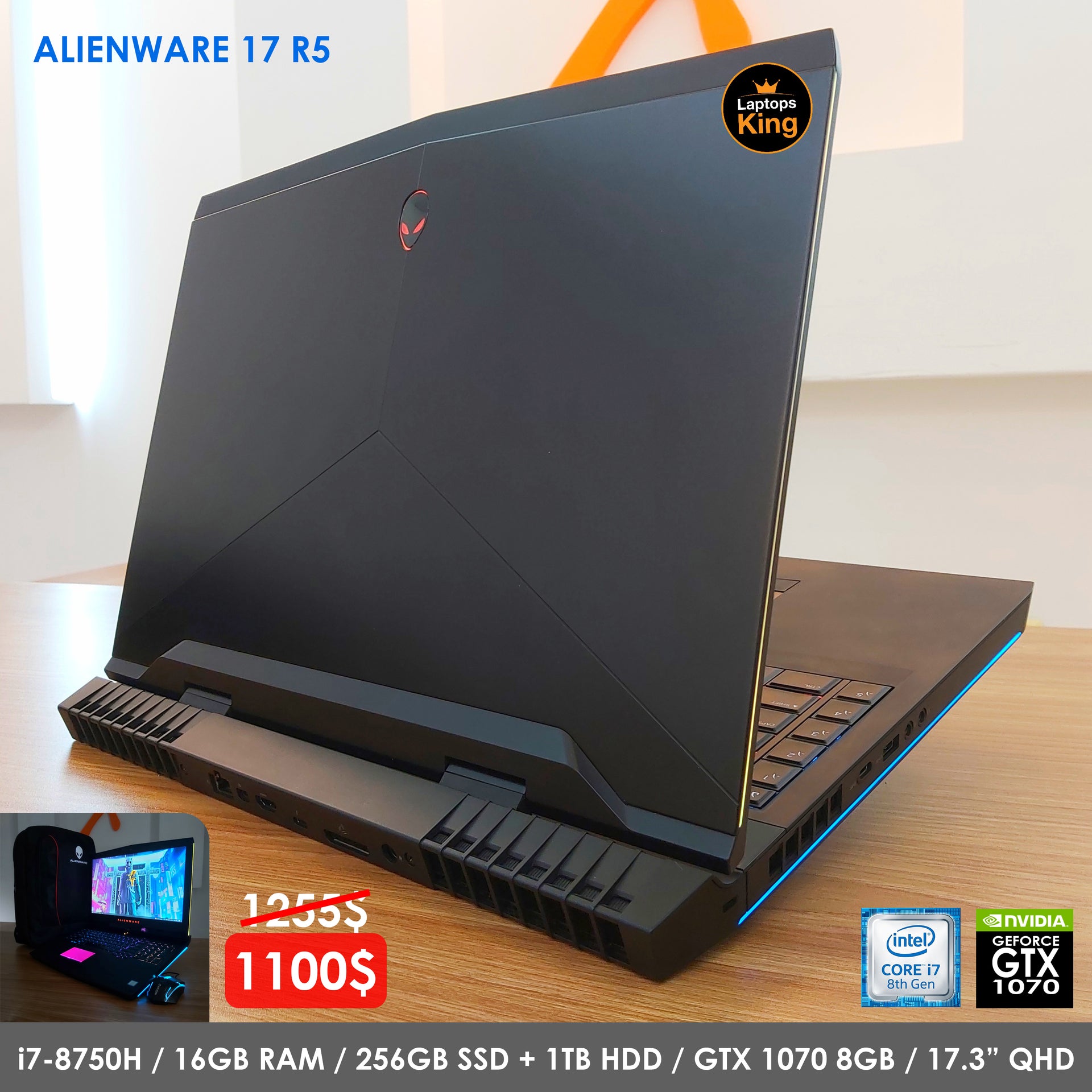 Gaming Laptop Alienware Laptop 8gb Ram Alienware 17 R5 I7-8750h
