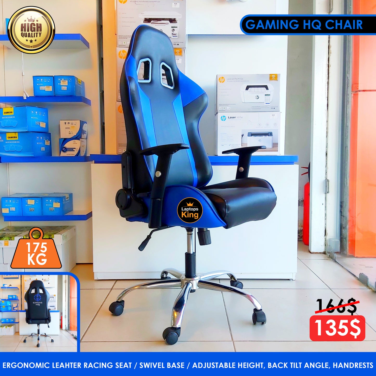 Extra High Quality Gaming HQ Chair (Used Just Like New)