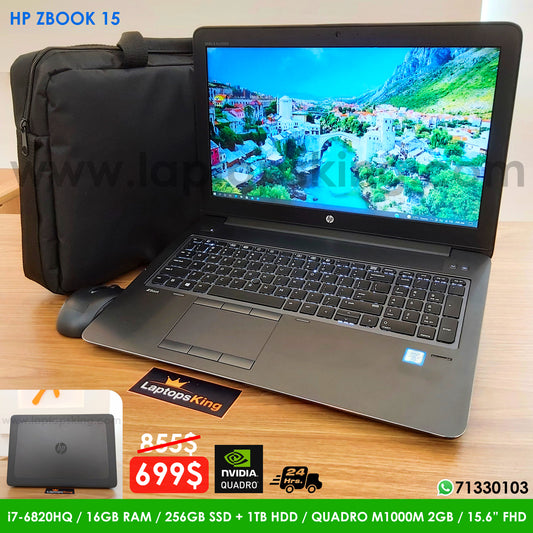 Hp ZBook 15 i7 Laptop (Open Box)