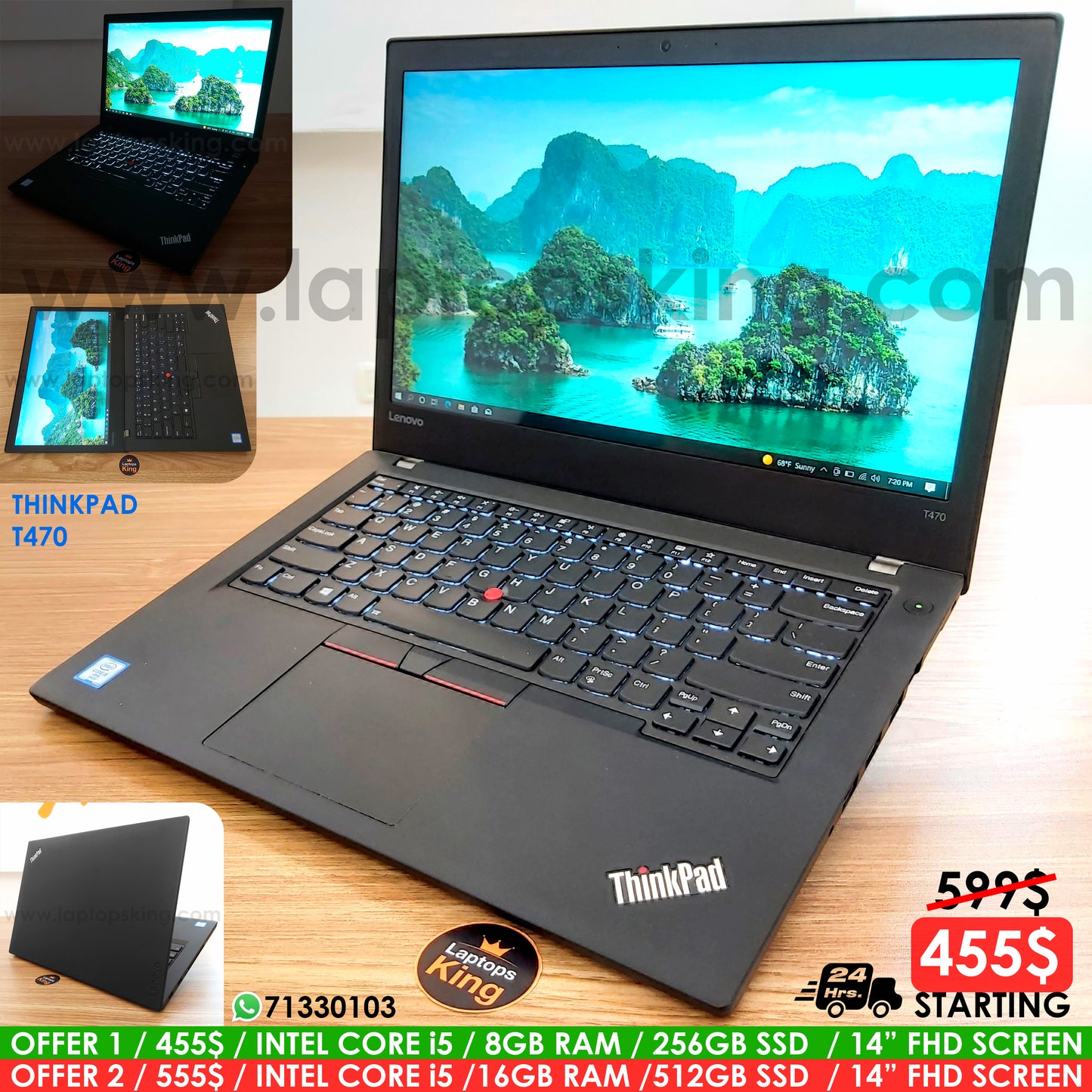 Lenovo ThinkPad T470 i5 Laptop Offers (New Open Box)