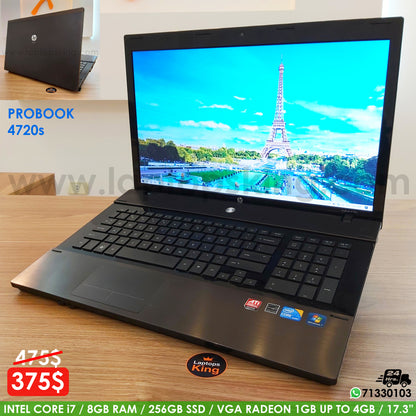 HP ProBook 4720S i7 Radeon 1GB Laptop (Used Very Clean)