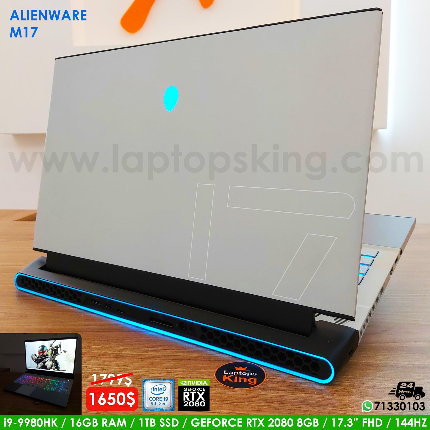 Alienware M17 i9-9980hk RTX 2080 17.3" 144Hz Gaming Laptop (Slightly Used Very Clean) Gaming laptop, Graphic Design laptop, best laptop for gaming, Best laptop for graphic design, computer for sale Lebanon, laptop for video editing in Lebanon, laptop for sale Lebanon, Best graphic design laptop,	Best video editing laptop, Best programming laptop, laptop for sale in Lebanon, laptops for sale in Lebanon, laptop for sale in Lebanon, buy computer Lebanon, buy laptop Lebanon.