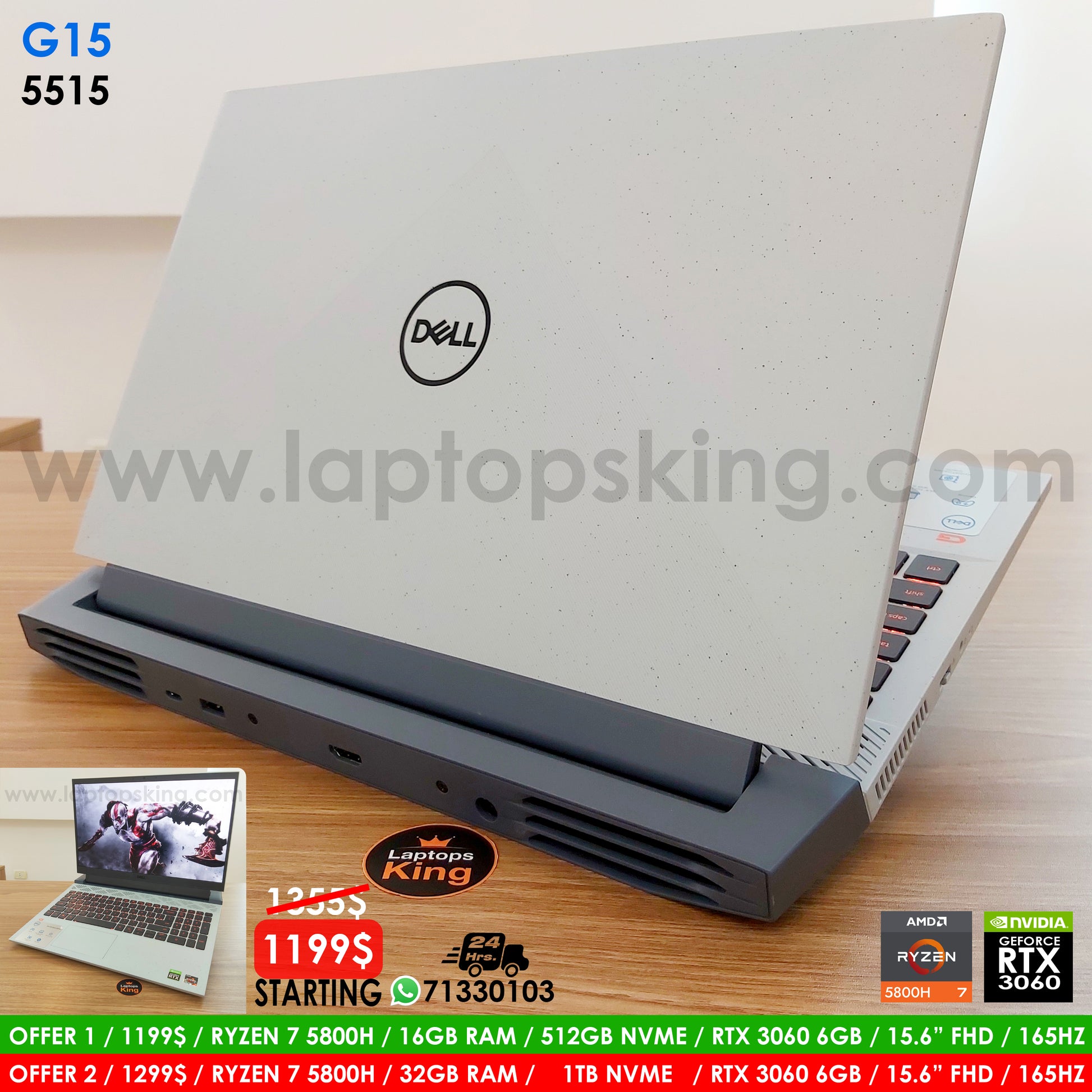 Dell G15 5515 Ryzen 5800h Rtx 3060 165hz Gaming Laptop Offers