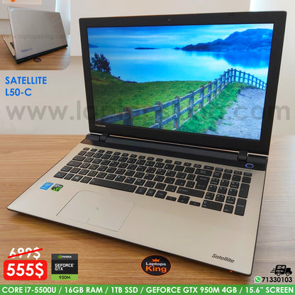 Toshiba Satellite L50-C Core i7 Gtx 950m Laptop (Used Very Clean)