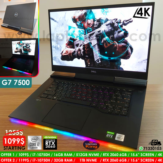 Dell G7 7500 i7-10750h Rtx 2060 4K Gaming Laptop Offers (New Open Box) Gaming laptop, Graphic Design laptop, best laptop for gaming, best laptop for graphic design, computer for sale Lebanon, laptop for video editing in Lebanon, laptop for sale Lebanon, best graphic design laptop,	best video editing laptop, best programming laptop, laptop for sale in Lebanon, laptops for sale in Lebanon, laptop for sale in Lebanon, buy computer Lebanon, buy laptop Lebanon.