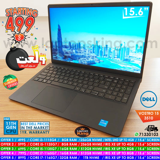 Dell Vostro 15 3510 11TH Gen Cpu 15.6" Laptop Offers (New Open Box)