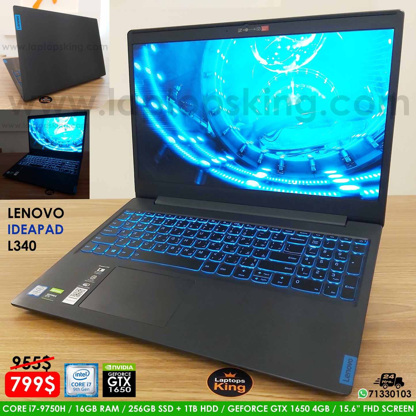 Gaming Laptop Ideapad Lenovo Ideapad L340 I7 16gb Ram