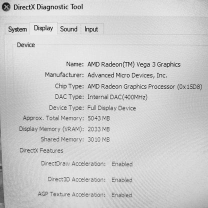 Lenovo IdeaPad L340 81LW Ryzen 3200u Radeon Vega (Used Very