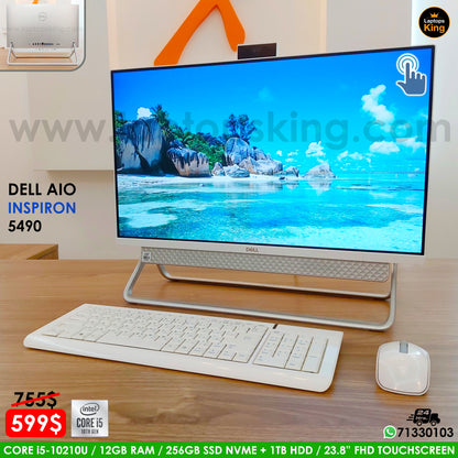 Dell Inspiron 5490 AIO i5-10210U 23.8" Touchscreen Desktop Computer (Used Just Like New)