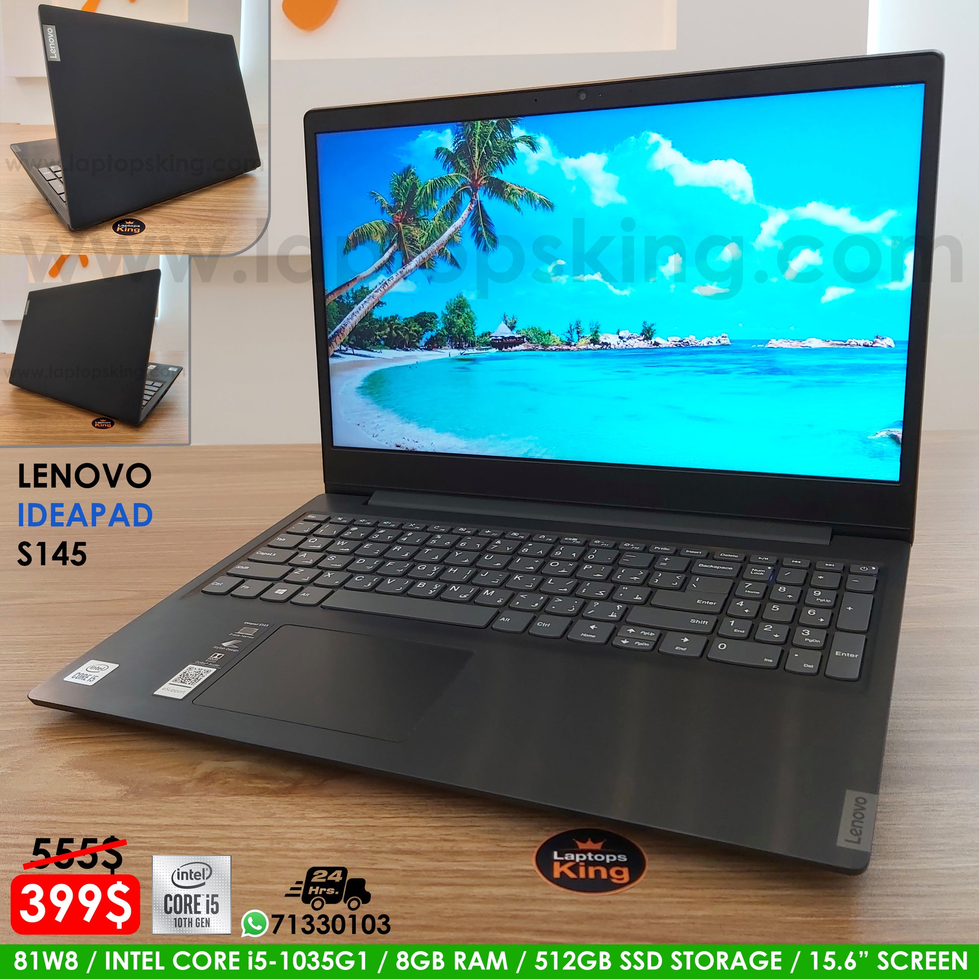 Lenovo IdeaPad S145 81W8 i5-1035G1 Laptop (Used Very Clean