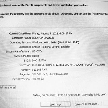 Lenovo IdeaPad S145 81W8 i5-1035G1 Laptop (Used Very Clean)