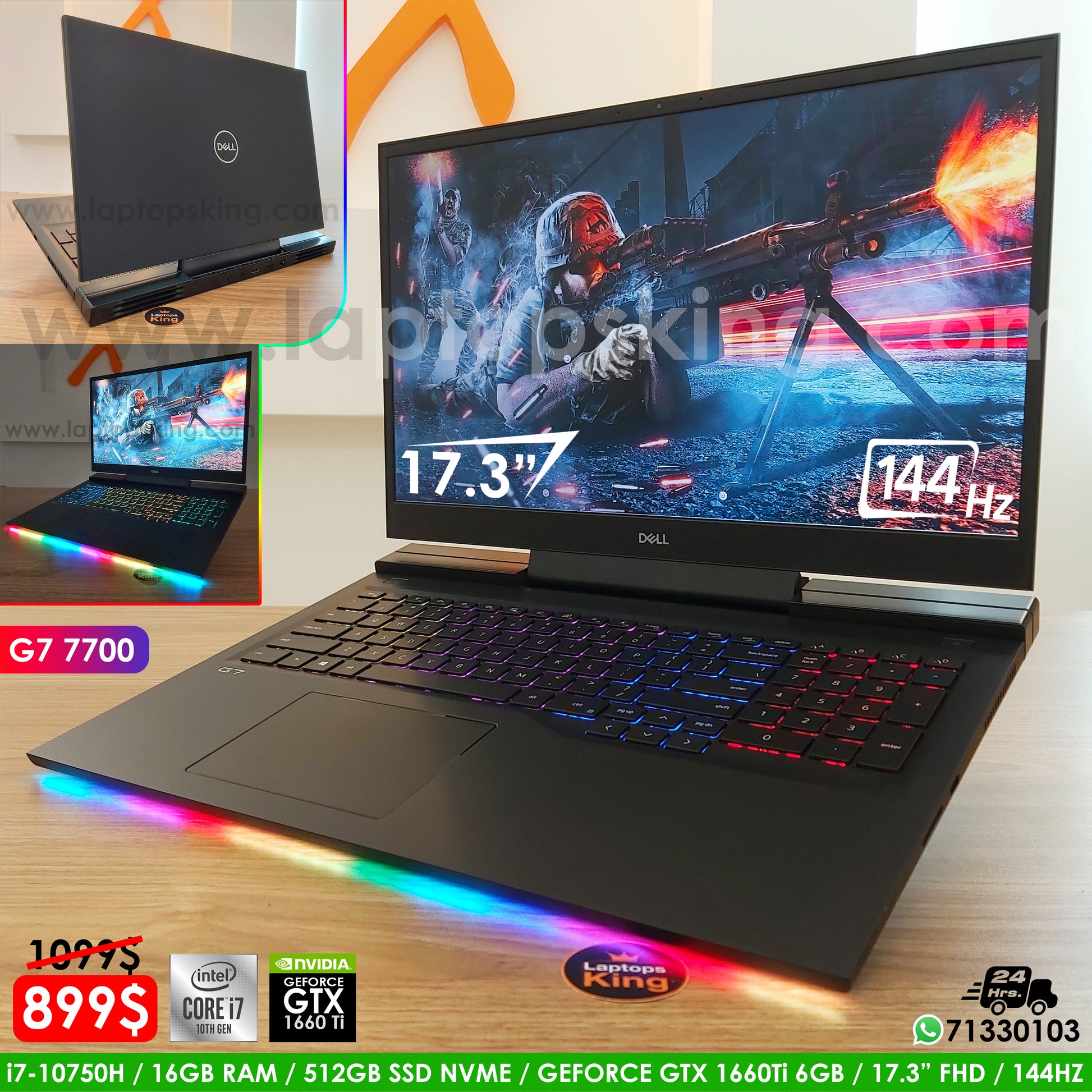 Dell Inspiron Dell G7 7700 Dell G7 7700 I7-10750h GTX 1660Ti 144Hz