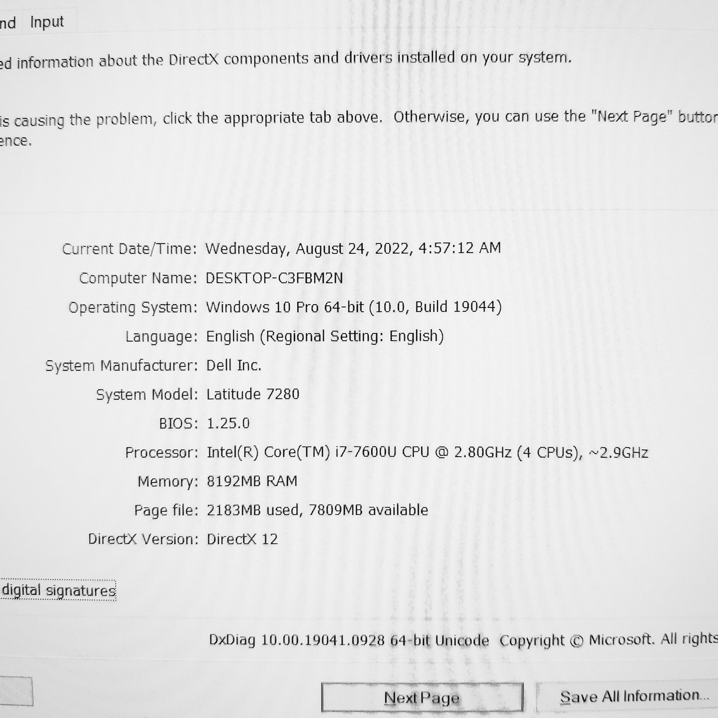 Dell Latitude 7280 i7-7600u 13" Touchscreen Laptop (Open Box)
