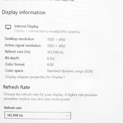 Dell G3 3500 White i7-10750H GTX 1660ti 144Hz Gaming Laptop (Open Box)