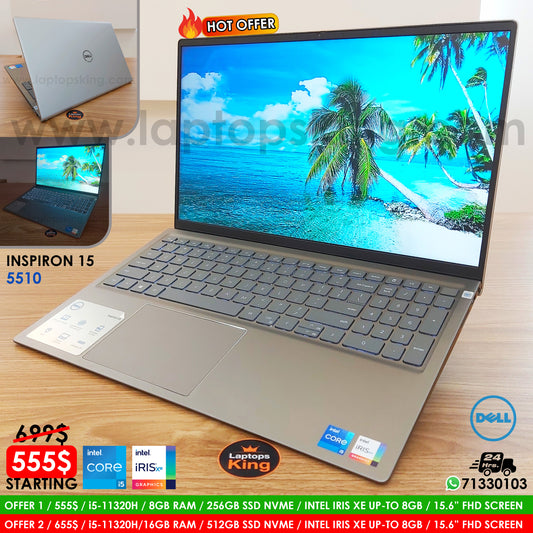 Dell Inspiron 15 5510 i5-11320h Iris Xe 15.6" Laptop Offers (New Open Box) Gaming laptop, Graphic Design laptop, best laptop for gaming, best laptop for graphic design, computer for sale Lebanon, laptop for video editing in Lebanon, laptop for sale Lebanon, best graphic design laptop,	best video editing laptop, best programming laptop, laptop for sale in Lebanon, laptops for sale in Lebanon, laptop for sale in Lebanon, buy computer Lebanon, buy laptop Lebanon.