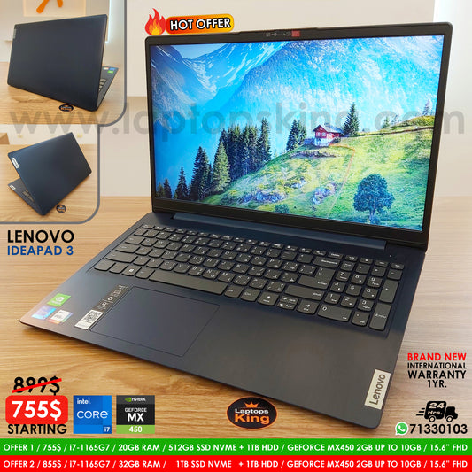 Lenovo Ideapad 3 82h8 / 15itl6  i7-1165g7 Mx450 Laptop Offers (Brand New) Computer for sale Lebanon, laptop in Lebanon, laptop for sale Lebanon, best programming laptop, laptop for sale in Lebanon, laptops for sale in Lebanon, laptop for sale in Lebanon, buy computer Lebanon, buy laptop Lebanon.