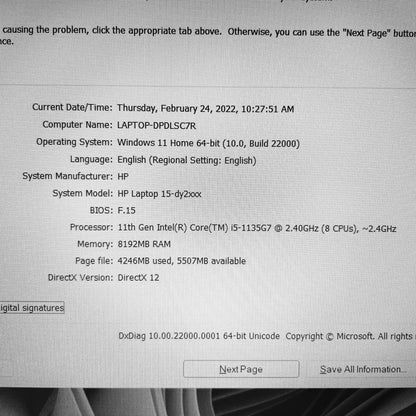 HP 15-DY2095WM i5-11th Iris Xe Laptop Offers (Brand New)