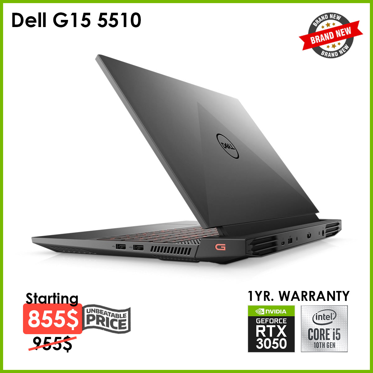 Dell G15 5510 RTX 3050 Gaming Laptop Offers (Brand New) Gaming laptop, Graphic Design laptop, best laptop for gaming, Best laptop for graphic design, computer for sale Lebanon, laptop for video editing in Lebanon, laptop for sale Lebanon, Best graphic design laptop,	Best video editing laptop, Best programming laptop, laptop for sale in Lebanon, laptops for sale in Lebanon, laptop for sale in Lebanon, buy computer Lebanon, buy laptop Lebanon.