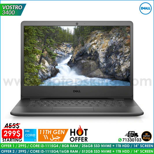 Dell Vostro 3400 Core i3-1115g4 14" Laptops (New OB)