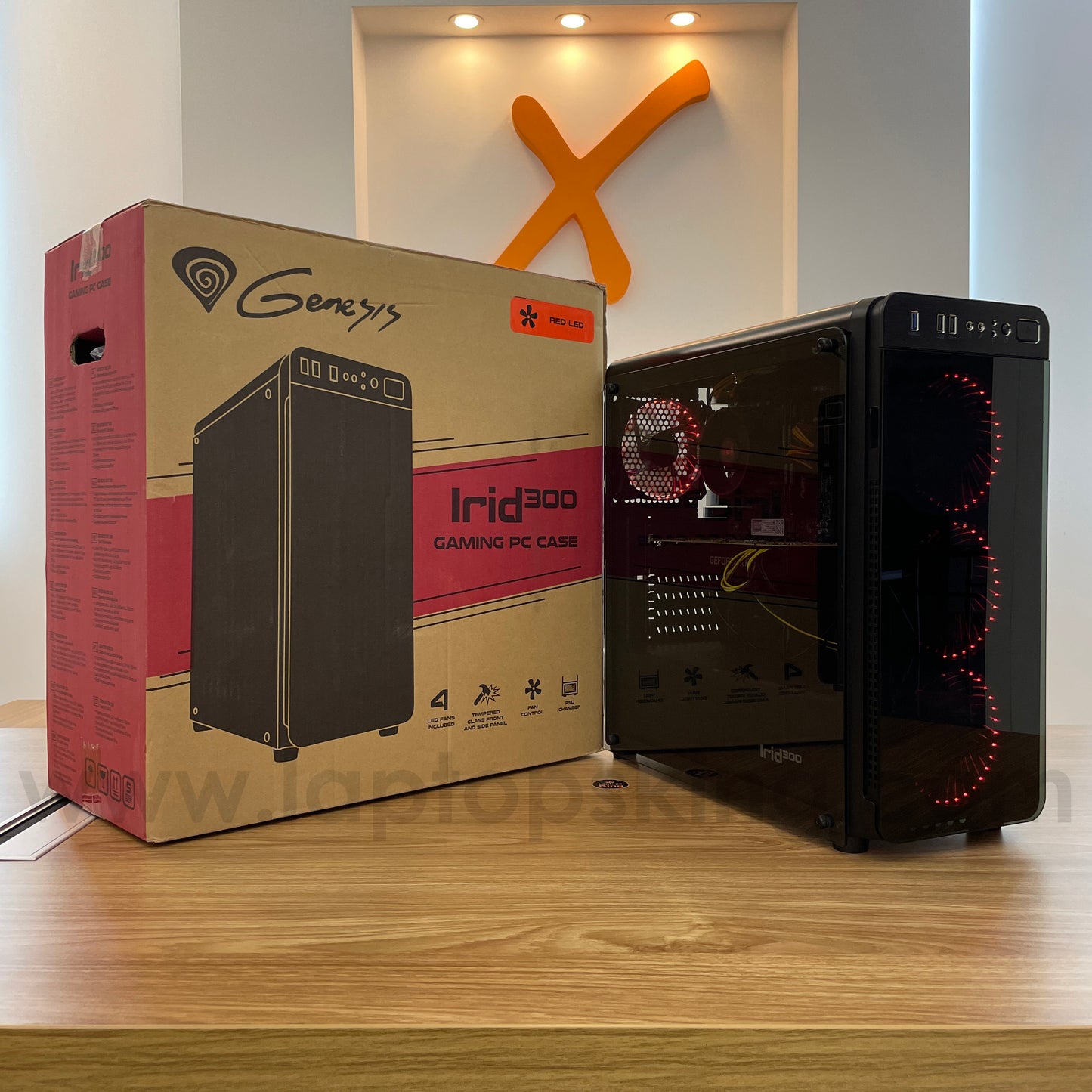 Genesis Irid 300 Ryzen 5 Rtx 2080 Super | Red | Gaming Desktop Computer (Used Very Clean)