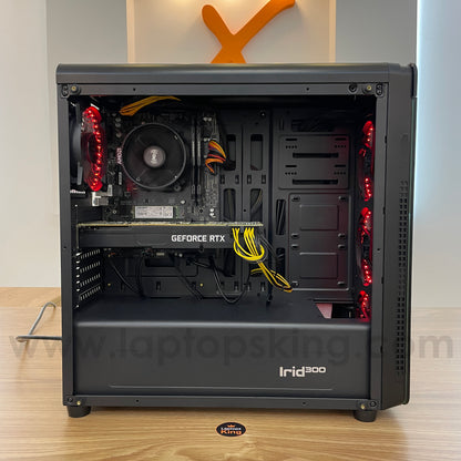 Genesis Irid 300 Ryzen 5 Rtx 2080 Super | Red | Gaming Desktop Computer (Used Very Clean)