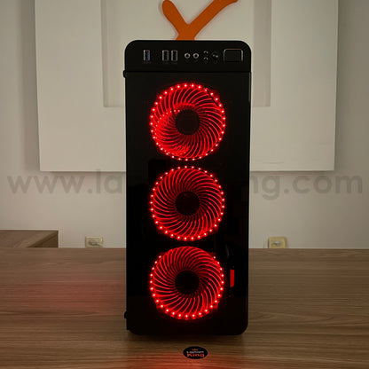 Genesis Irid 300 Ryzen 5 Rtx 2080 Super | Red | Gaming Desktop Computer (Used Very Clean)