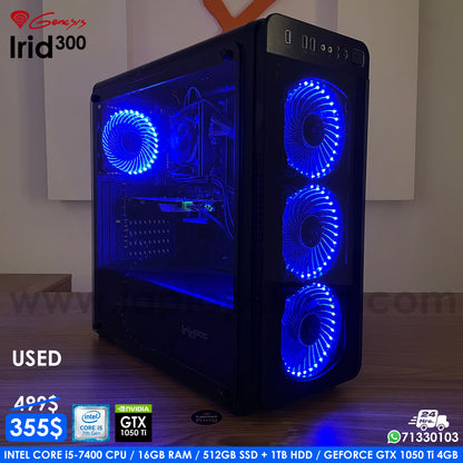Genesis Irid 300 i5-7400 Gtx 1050 Ti | Blue | Gaming Desktop Computer (Used Very Clean) Gaming computer, Graphic Design computer, best computer for gaming, best computer for graphic design, computer for sale Lebanon, computer for video editing in Lebanon, computer for sale Lebanon, best graphic design computer, best video editing computer, best programming computer, computer for sale in Lebanon, computer for sale in Lebanon, computer for sale in Lebanon, buy computer Lebanon, buy laptop Lebanon.