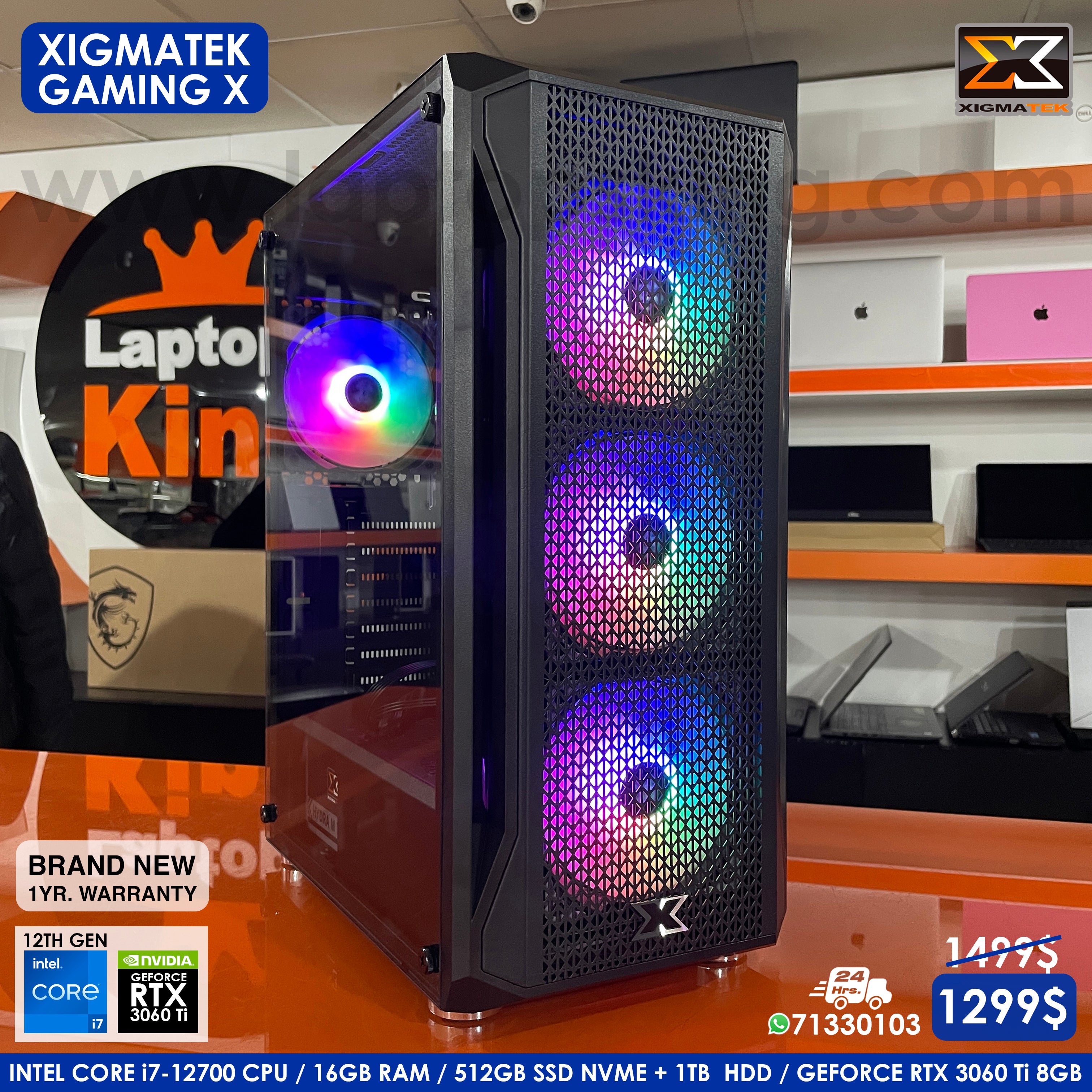 Xigmatek Gaming X Core i7-12700 Rtx 3060 Ti Gaming Desktop (Brand New)