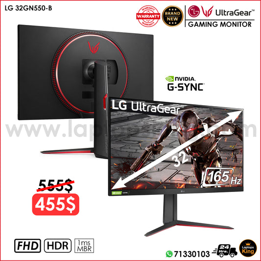 LG 32GN550-B UltraGear 32" Fhd 165Hz 1ms Gaming Monitor (Brand New)