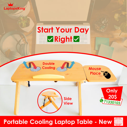 Portable Cooling Laptop Table (Brand New)